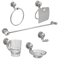 JUEGO DE ACCESORIOS 6 PZAS.CROMO 1200