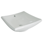 BOWL MILANO2 SOBREP 42X42X14.5CM BCO BELLO BAGNO