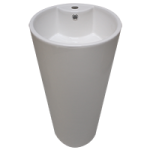 LAVABO DE PEDESTAL ONE PIECE GIRO   400X400X830
