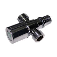 LLAVE ANGULAR 2 VIAS P/LAVABO ABS CROMADA AV-1812