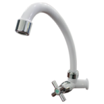 LLAVE FREGADERO PARED CRUZ COMBINADA BCA/CROMO KF-P7001 GRENN TECH