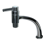 LLAVE SENCILLA CURVA LAVABO T/ BAR  CROMO BF-3206