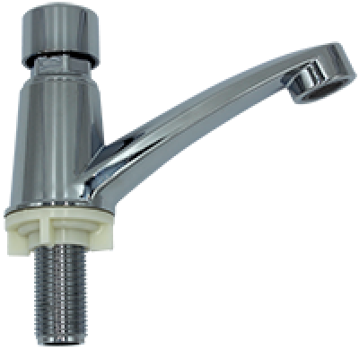 LLAVE LAVABO PUSH INDIVIDUAL ABS CROMADA GREEN TECH