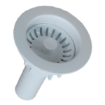 CONTRA CANASTA PLASTICO BLANCA C/TUBO