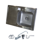 PAQUETE TARJA M101 IZQ 80X52CM CON ACCESORIOS