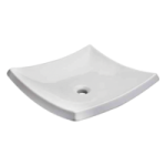 LAVABO CUADRADO SOBREPONER TRAZZO BLANCO