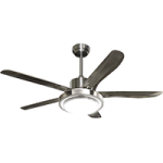 VENTILADOR MYVENT C/LUZ  5VEL ASPAS ACE INOX  80W 110V