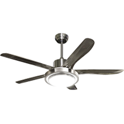 VENTILADOR MYVENT C/LUZ  5VEL ASPAS ACE INOX  80W 110V