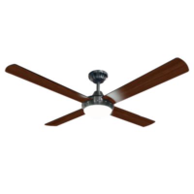 VENTILADOR MYVENT RUAN 75W P/LUZ LED ASPAS MADERA DOBLE CARA