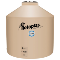 TINACO ROTOPLAS 2500 LTS TRICAPA EQUIPADO 500021
